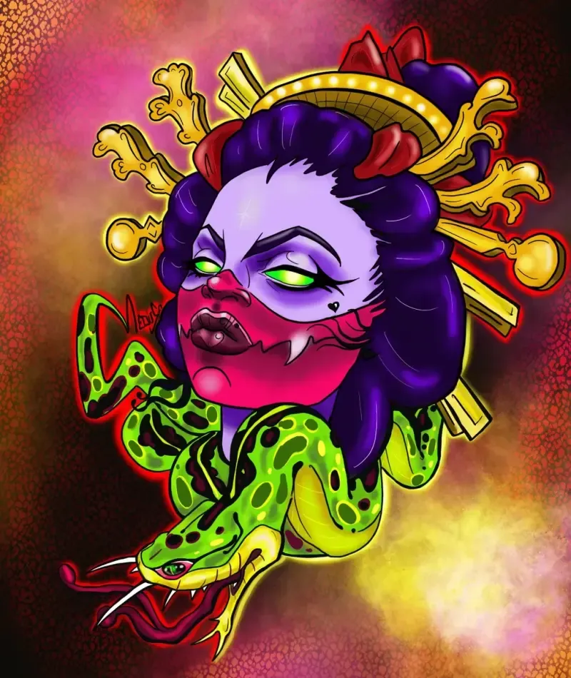 Le masque de la femme forte